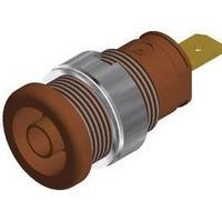 safety jack socket socket vertical vertical pin diameter 4 mm brown sk ...