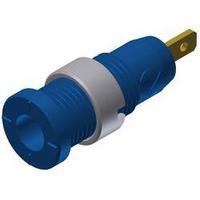 Safety jack socket Socket, vertical vertical Pin diameter: 2 mm Blue SKS Hirschmann MSEB 2610 F 2, 8 Au 1 pc(s)