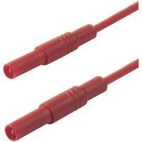 Safety test lead [ Banana jack 4 mm - Banana jack 4 mm] 0.50 m Red SKS Hirschmann MLS SIL GG 50/1 rot