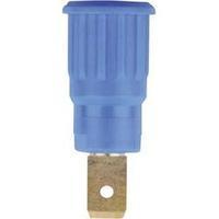 Safety jack socket Socket, vertical vertical Pin diameter: 4 mm Blue MultiContact SEB4-F6.3 1 pc(s)