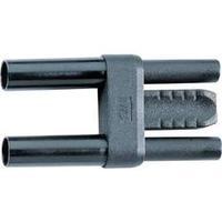 Safety shorting plug Black Pin diameter: 4 mm Dot pitch: 19 mm MultiContact SKS 4-19 C/1 1 pc(s)