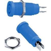 safety jack socket socket vertical vertical pin diameter 4 mm blue mul ...