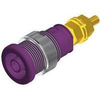 Safety jack socket Socket, vertical vertical Pin diameter: 4 mm Violet SKS Hirschmann SEB 2600 G M4 1 pc(s)