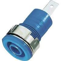 Safety jack socket Socket, vertical vertical Pin diameter: 4 mm Blue MultiContact SLB 4-F/A 1 pc(s)