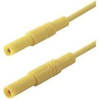 Safety test lead [ Banana jack 4 mm - Banana jack 4 mm] 1 m Yellow SKS Hirschmann MLS GG 100/2, 5 ge