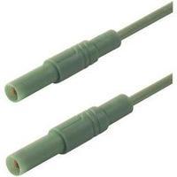 Safety test lead [ Banana jack 4 mm - Banana jack 4 mm] 2 m Green SKS Hirschmann MLS GG 200/2, 5 gn