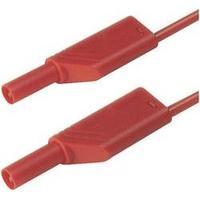 Safety test lead [ Banana jack 4 mm - Banana jack 4 mm] 2 m Red SKS Hirschmann MLS WS 200/1 rt