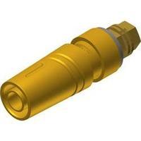 Safety jack socket Socket, vertical vertical Pin diameter: 4 mm Yellow SKS Hirschmann SAB 2600 G M4 Au 1 pc(s)