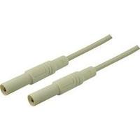 Safety test lead [ Banana jack 4 mm - Banana jack 4 mm] 2 m White SKS Hirschmann MLS GG 200/2, 5 weiß/white