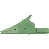 Safety terminal 4 mm jack connector CAT III 1000 V Green Cliff