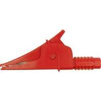 Safety terminal 4 mm jack connector CAT III 1000 V Red Cliff