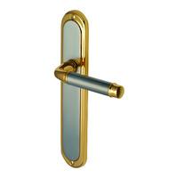 Saturn Long Plate Door Handle Pair Saturn Long Plate Door Handle Pair - Bathroom Set - Apollo