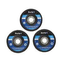 sanding flap disc set 3 piece 115mm 412in