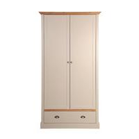 Sandringham 2 Door 1 Drawer Wardrobe Grey