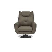 sanza leather swivel armchair