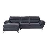 Salvador Leather Corner Chaise