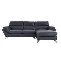 Salvador Leather Corner Chaise