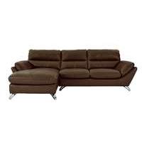 Salvador Leather Corner Chaise