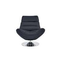 Salvador Leather Swivel Armchair