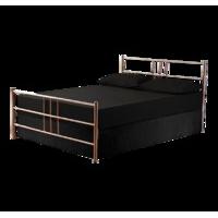 Sanford King Size Metal Bed - Chrome