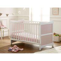 saplings kitty cot bed white pink