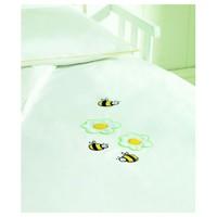 Saplings Cot Bed Duvet Cover & Pillowcase Set-Honey Bee