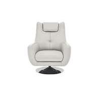 Sanza Leather Swivel Armchair