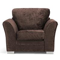 savannah fabric armchair brown