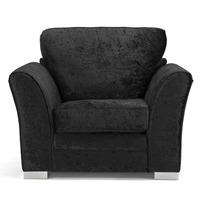 savannah fabric armchair ebony