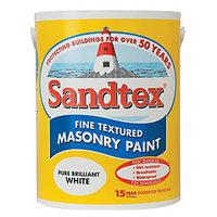 Sandtex Textured Masonry Pure Brilliant White 5L