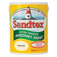 Sandtex Smooth Masonry Ivory Stone 5L