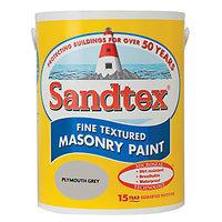 Sandtex Textured Masonry Plymouth Grey 5L