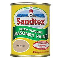 Sandtex Smooth Masonry Mid Stone 150ml