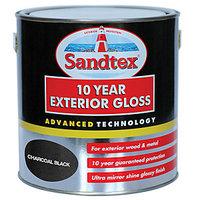 Sandtex 10 Year Exterior Gloss Charcoal Black 2.5L