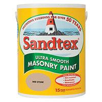 Sandtex Smooth Masonry Mid Stone 5L