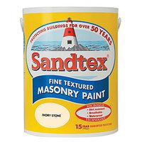 Sandtex Textured Masonry Ivory Stone 5L