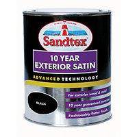 Sandtex 10 Year Exterior Satin Black 750ml