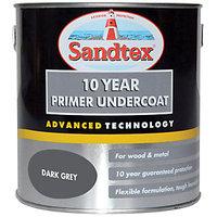 sandtex 10 year primerundercoat dark grey 25 litre