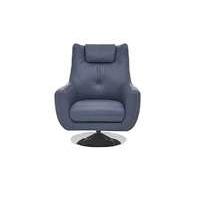 Sanza Leather Swivel Armchair