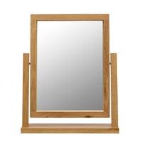 santana blonde oak dressing table mirror