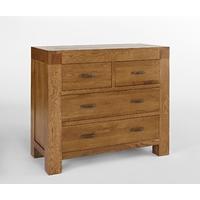 Santana Reclaimed Oak 2 over 2 Chest of Drawers