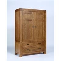 Santana Reclaimed Oak Double Wardrobe