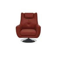 Sanza Leather Swivel Armchair