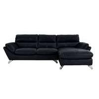 Salvador Leather Corner Chaise