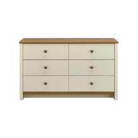 salcombe 6 drawer wide chest