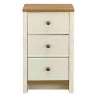 Salcombe 3 Drawer Bedside Table