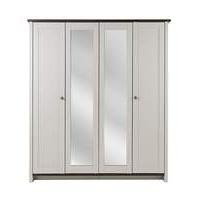 Salcombe 4 Door Mirrored Wardrobe
