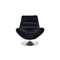 Salvador Leather Swivel Armchair