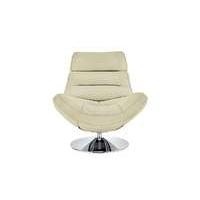 Salvador Leather Swivel Armchair