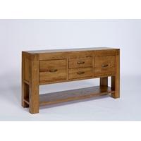 santana reclaimed oak hall table